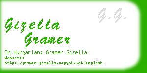 gizella gramer business card